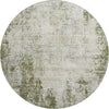 Piper Looms Mayfield Abstract AMF940 Olive Machine Washable Area Rug Round Main Image