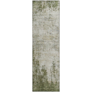 Piper Looms Mayfield Abstract AMF940 Olive Machine Washable Area Rug Runner Main Image
