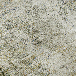 Piper Looms Mayfield Abstract AMF940 Olive Machine Washable Area Rug Swatch Image