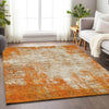 Piper Looms Mayfield Abstract AMF940 Orange Machine Washable Area Rug Lifestyle Image Feature