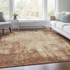 Piper Looms Mayfield Abstract AMF940 Paprika Machine Washable Area Rug Lifestyle Image Feature