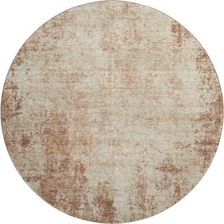 Piper Looms Mayfield Abstract AMF940 Paprika Machine Washable Area Rug Round Main Image