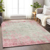 Piper Looms Mayfield Abstract AMF940 Pink Machine Washable Area Rug Lifestyle Image Feature