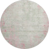 Piper Looms Mayfield Abstract AMF940 Pink Machine Washable Area Rug Round Main Image