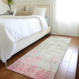 Piper Looms Mayfield Abstract AMF940 Pink Machine Washable Area Rug Runner Lifestyle Image Feature