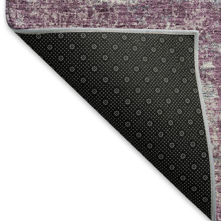 Piper Looms Mayfield Abstract AMF940 Plum Machine Washable Area Rug Backing Image