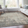 Piper Looms Mayfield Abstract AMF940 Taupe Machine Washable Area Rug Lifestyle Image Feature