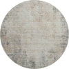 Piper Looms Mayfield Abstract AMF940 Taupe Machine Washable Area Rug Round Main Image
