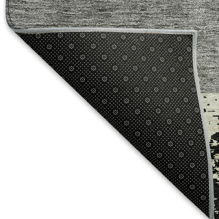 Piper Looms Mayfield Rectangles AMF941 Black Machine Washable Area Rug Backing Image