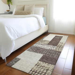 Piper Looms Mayfield Rectangles AMF941 Brown Machine Washable Area Rug Runner Lifestyle Image Feature