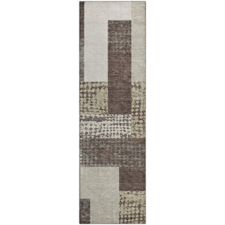 Piper Looms Mayfield Rectangles AMF941 Brown Machine Washable Area Rug Runner Main Image