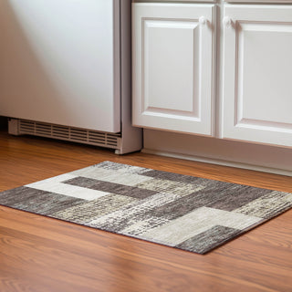 Piper Looms Mayfield Rectangles AMF941 Brown Machine Washable Area Rug Scatter Lifestyle Image Feature