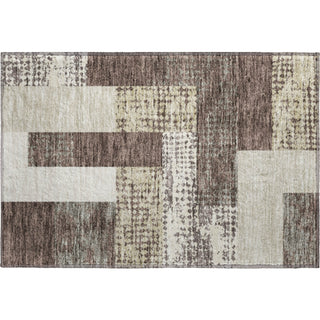 Piper Looms Mayfield Rectangles AMF941 Brown Machine Washable Area Rug Scatter Main Image