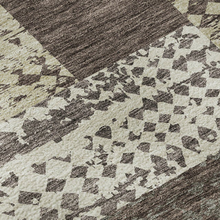 Piper Looms Mayfield Rectangles AMF941 Brown Machine Washable Area Rug Swatch Image