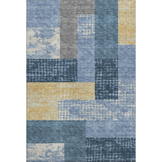 Piper Looms Mayfield Rectangles AMF941 Denim Machine Washable Area Rug main image