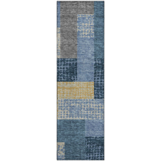 Piper Looms Mayfield Rectangles AMF941 Denim Machine Washable Area Rug Runner Main Image