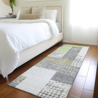 Piper Looms Mayfield Rectangles AMF941 Gray Machine Washable Area Rug Runner Lifestyle Image Feature