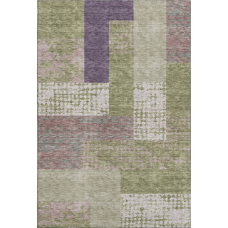 Piper Looms Mayfield Rectangles AMF941 Green Machine Washable Area Rug main image