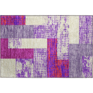 Piper Looms Mayfield Rectangles AMF941 Lavender Machine Washable Area Rug Scatter Main Image