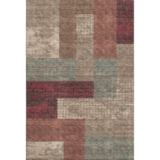 Piper Looms Mayfield Rectangles AMF941 Mocha Machine Washable Area Rug main image