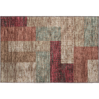 Piper Looms Mayfield Rectangles AMF941 Mocha Machine Washable Area Rug Scatter Main Image