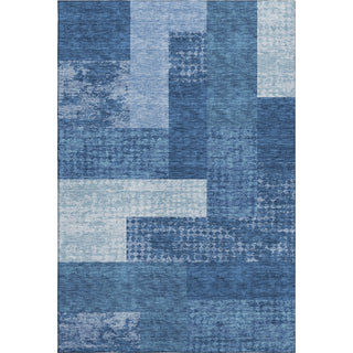Piper Looms Mayfield Rectangles AMF941 Navy Machine Washable Area Rug main image