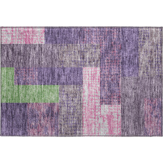 Piper Looms Mayfield Rectangles AMF941 Purple Machine Washable Area Rug Scatter Main Image