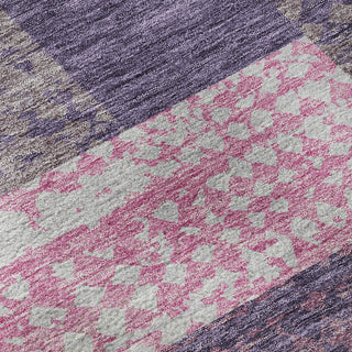 Piper Looms Mayfield Rectangles AMF941 Purple Machine Washable Area Rug Swatch Image