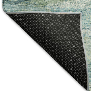 Piper Looms Mayfield Abstract AMF942 Aloe Machine Washable Area Rug Backing Image