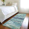 Piper Looms Mayfield Abstract AMF942 Aloe Machine Washable Area Rug Runner Lifestyle Image Feature