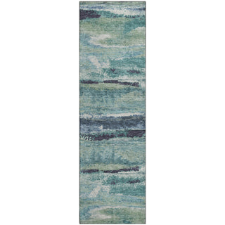 Piper Looms Mayfield Abstract AMF942 Aloe Machine Washable Area Rug Runner Main Image