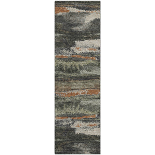 Piper Looms Mayfield Abstract AMF942 Charcoal Machine Washable Area Rug Runner Main Image