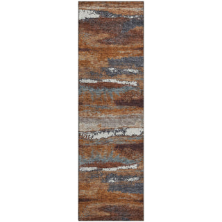 Piper Looms Mayfield Abstract AMF942 Copper Machine Washable Area Rug Runner Main Image