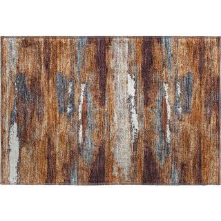 Piper Looms Mayfield Abstract AMF942 Copper Machine Washable Area Rug Scatter Main Image
