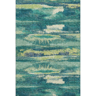 Piper Looms Mayfield Abstract AMF942 Emerald Machine Washable Area Rug main image