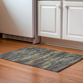 Piper Looms Mayfield Abstract AMF942 Graphite Machine Washable Area Rug Scatter Lifestyle Image Feature
