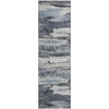 Piper Looms Mayfield Abstract AMF942 Gray Machine Washable Area Rug Runner Main Image