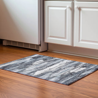 Piper Looms Mayfield Abstract AMF942 Gray Machine Washable Area Rug Scatter Lifestyle Image Feature