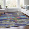 Piper Looms Mayfield Abstract AMF942 Lavender Machine Washable Area Rug Lifestyle Image Feature
