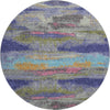 Piper Looms Mayfield Abstract AMF942 Lavender Machine Washable Area Rug Round Main Image