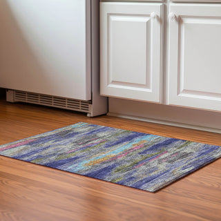 Piper Looms Mayfield Abstract AMF942 Lavender Machine Washable Area Rug Scatter Lifestyle Image Feature