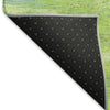Piper Looms Mayfield Abstract AMF942 Lime Machine Washable Area Rug Backing Image