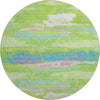 Piper Looms Mayfield Abstract AMF942 Lime Machine Washable Area Rug Round Main Image