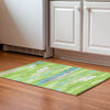 Piper Looms Mayfield Abstract AMF942 Lime Machine Washable Area Rug Scatter Lifestyle Image Feature