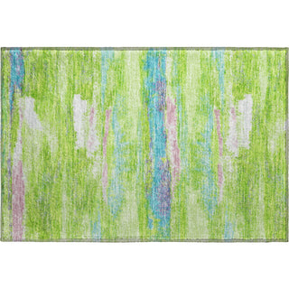 Piper Looms Mayfield Abstract AMF942 Lime Machine Washable Area Rug Scatter Main Image