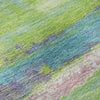 Piper Looms Mayfield Abstract AMF942 Lime Machine Washable Area Rug Swatch Image