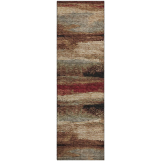 Piper Looms Mayfield Abstract AMF942 Mocha Machine Washable Area Rug Runner Main Image