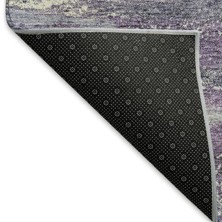 Piper Looms Mayfield Abstract AMF942 Purple Machine Washable Area Rug Backing Image