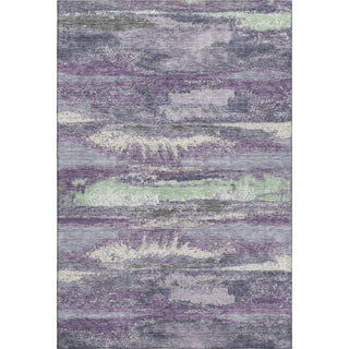Piper Looms Mayfield Abstract AMF942 Purple Machine Washable Area Rug main image
