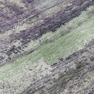 Piper Looms Mayfield Abstract AMF942 Purple Machine Washable Area Rug Swatch Image